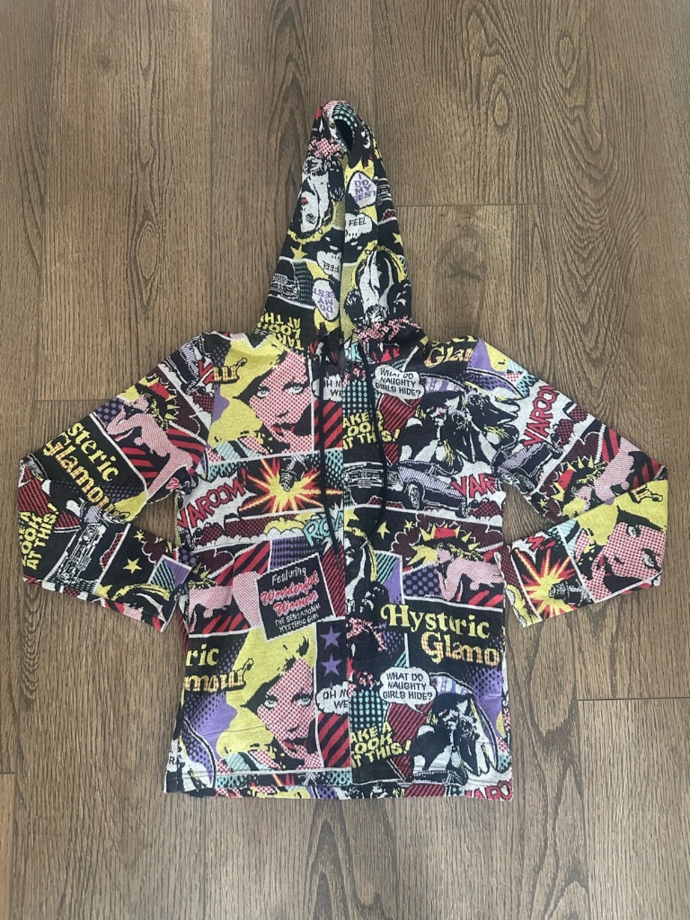 Vintage Hysteric Glamour Comic Book Zip-up Hoodie